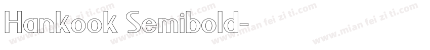Hankook Semibold字体转换
